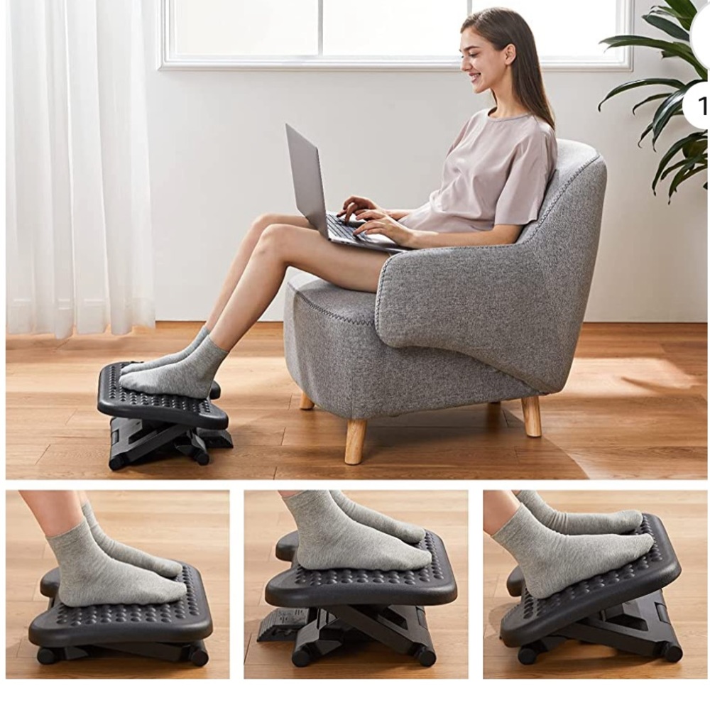 Under Dest footrest home and office adjustable foot massager used once